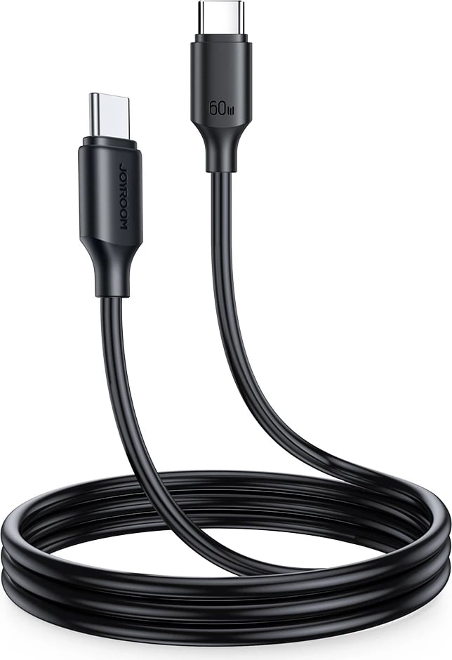 Kabllo USB-C në USB-C Joyroom Long-Lasting Series A9 S-CC060A9 60W 3A 1m, e zezë