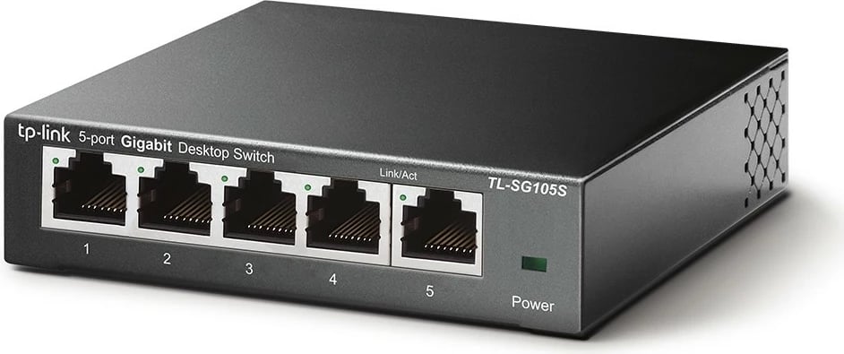 Switch TP-Link TL-SG105S, 5 porta, Gigabit, desktop, metalik