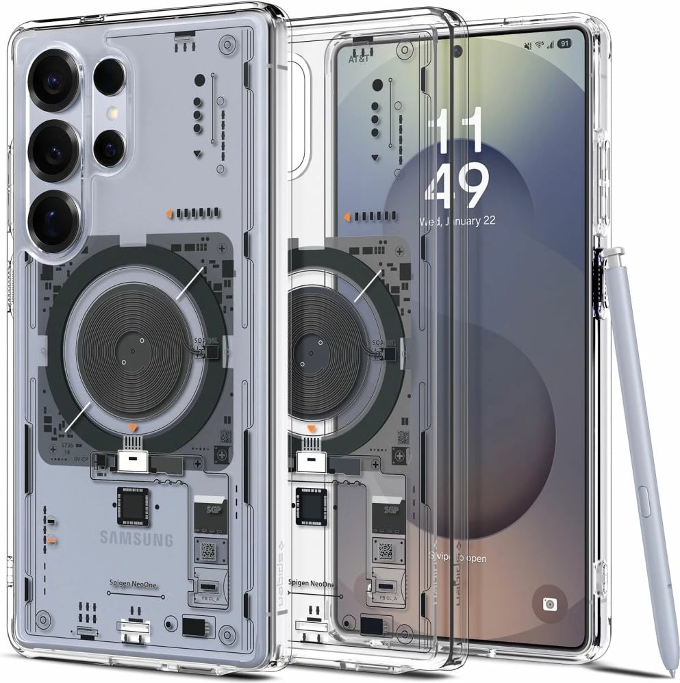 Mbështjellës Spigen Ultra Hybrid Mag për Samsung Galaxy S25 Ultra, Transparent