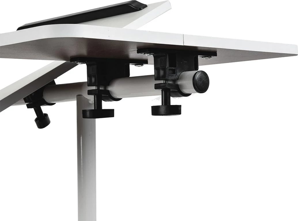 Tavolinë mobile Maclean MC-121 W, për laptop, rregullim lartësie 59-89cm, e bardhë