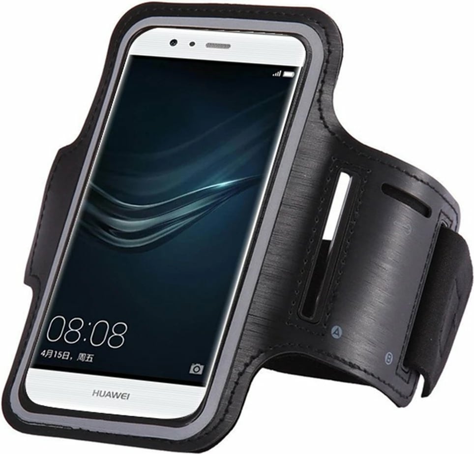 Bandë krahu për vrapim Hurtel për celular deri 6", e zezë