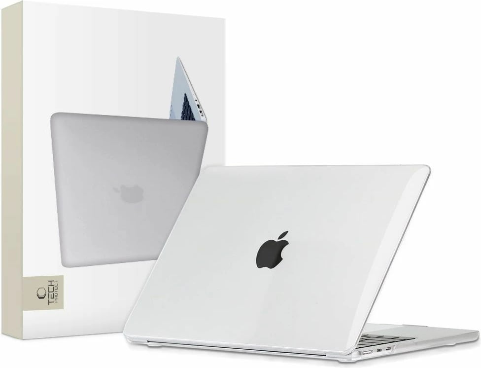 Mbështjellës Tech-Protect SmartShell për MacBook Air 13" (M2/M3), Transparent