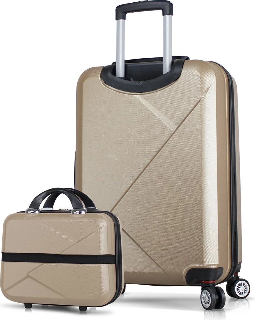 Set valixhesh (2 copë), ngjyrë ari, Zoozie Bags, 8312