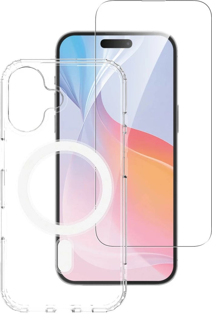 Mbështjellës 4smarts 360° Premium për Apple iPhone 16 Plus, MagSafe-kompatibil, Transparent