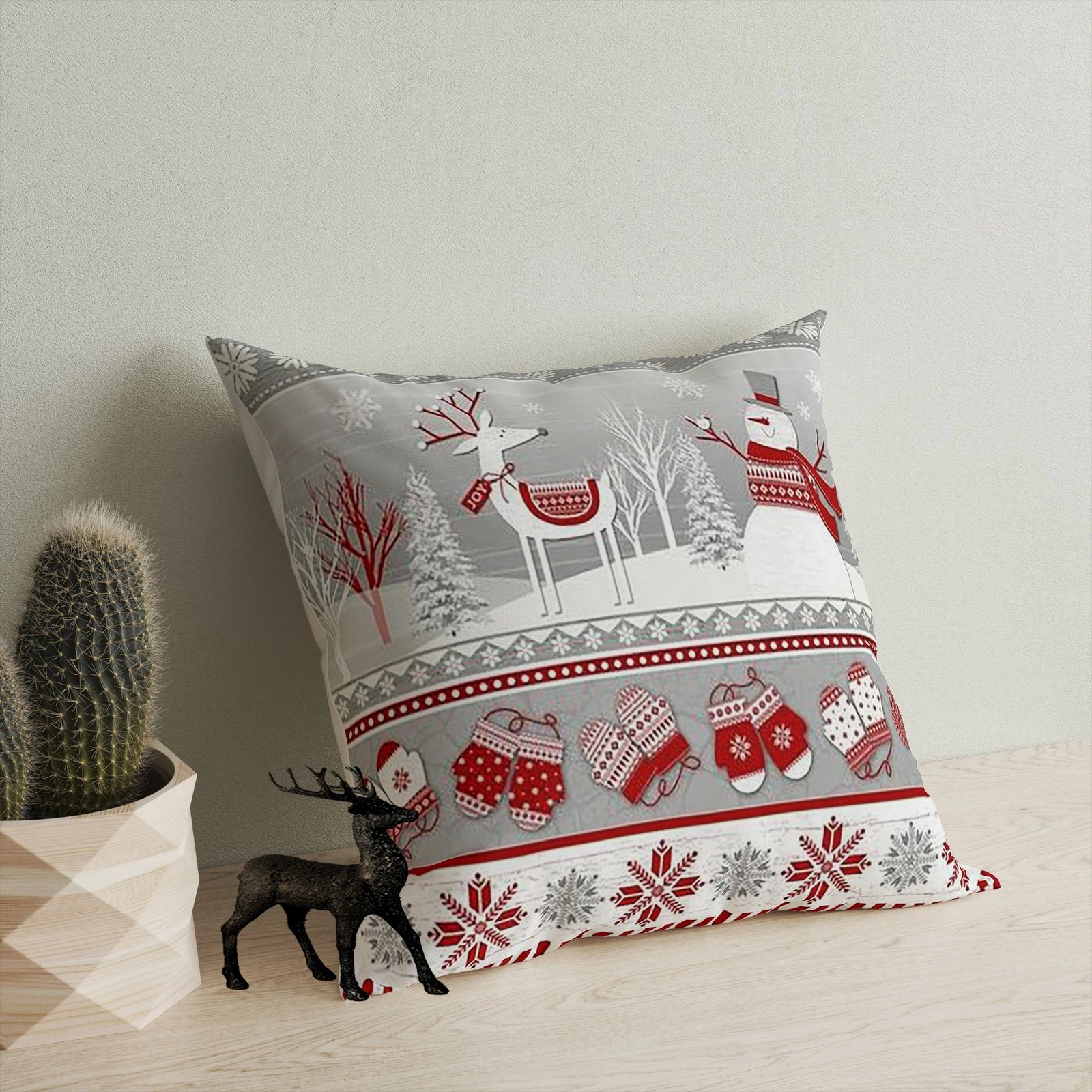 Jastëk dekorativ Aberto Design, YY20238, shumëngjyrësh, 43x43cm