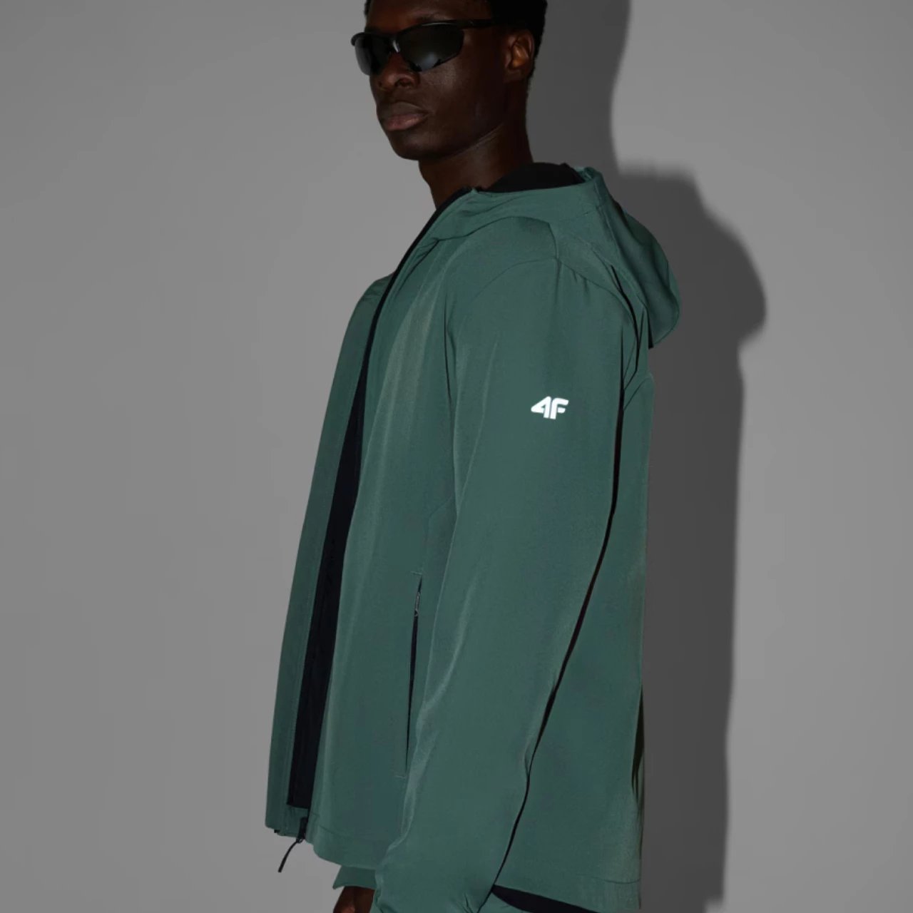 Jakne softshell për meshkuj 4F, e gjelbër