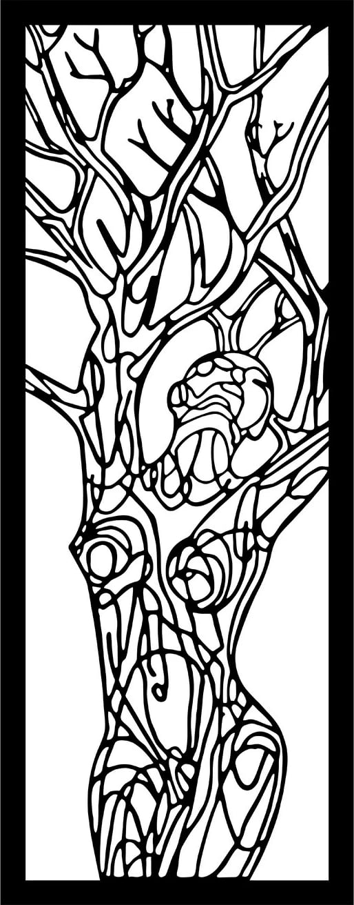 Aksesor dekorativ metalik për mur, Wallity, Vuslat, ngjyrë e zezë, 20x51cm