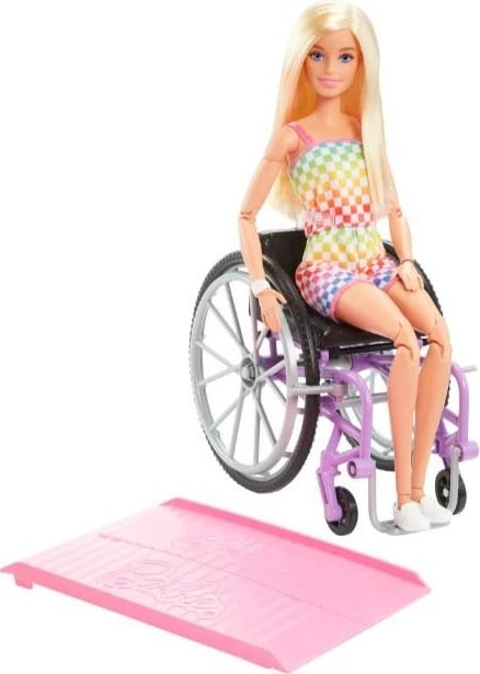 Kukull Barbie Fashionistas Mattel HJT13 me karrocë me rrota, shumëngjyrëshe