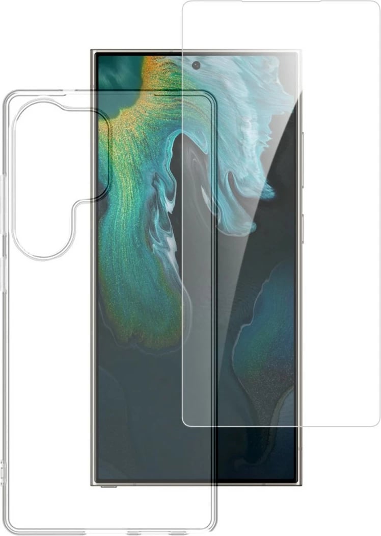 Mbështjellës 4smarts 541339, Samsung Galaxy S25 Ultra, rezistent ndaj goditjeve dhe gërvishtjeve, transparent