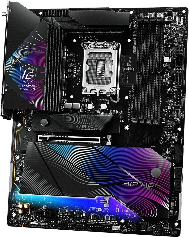 Pllakë amë ASRock Z890M Riptide WiFi, Socket 1851, ATX, me Wi-Fi, e zezë