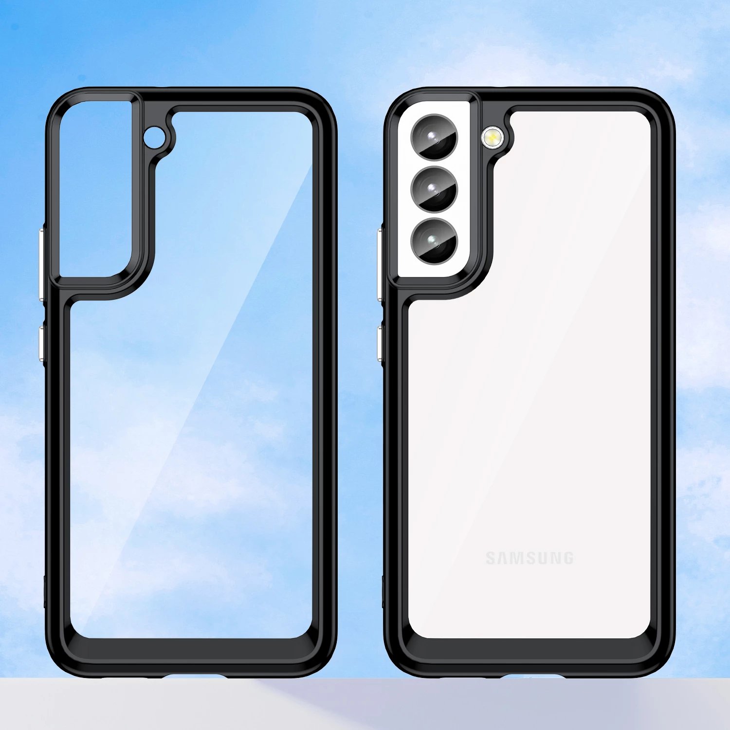 Mbështjellës Hurtel Outer Space Case për Samsung Galaxy S23+, i zi