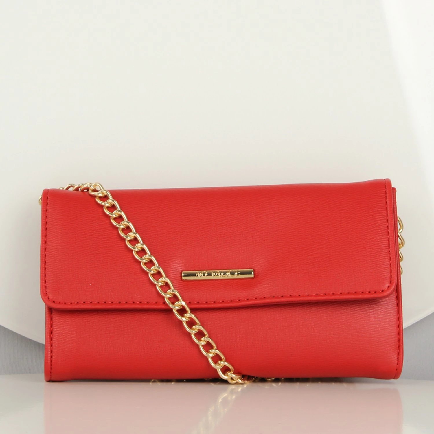 Kuletë e vogël crossbody me zinxhir, ngjyrë e kuqe, Zoozie Bags, 19.5x11cm