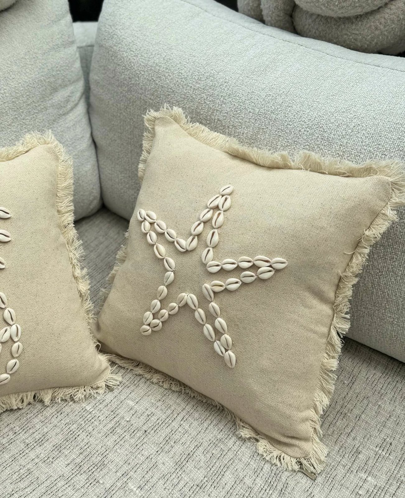 Jastëk dekorativ, mbulesë bezhë, Evila Originals, DEN006, 43x43cm