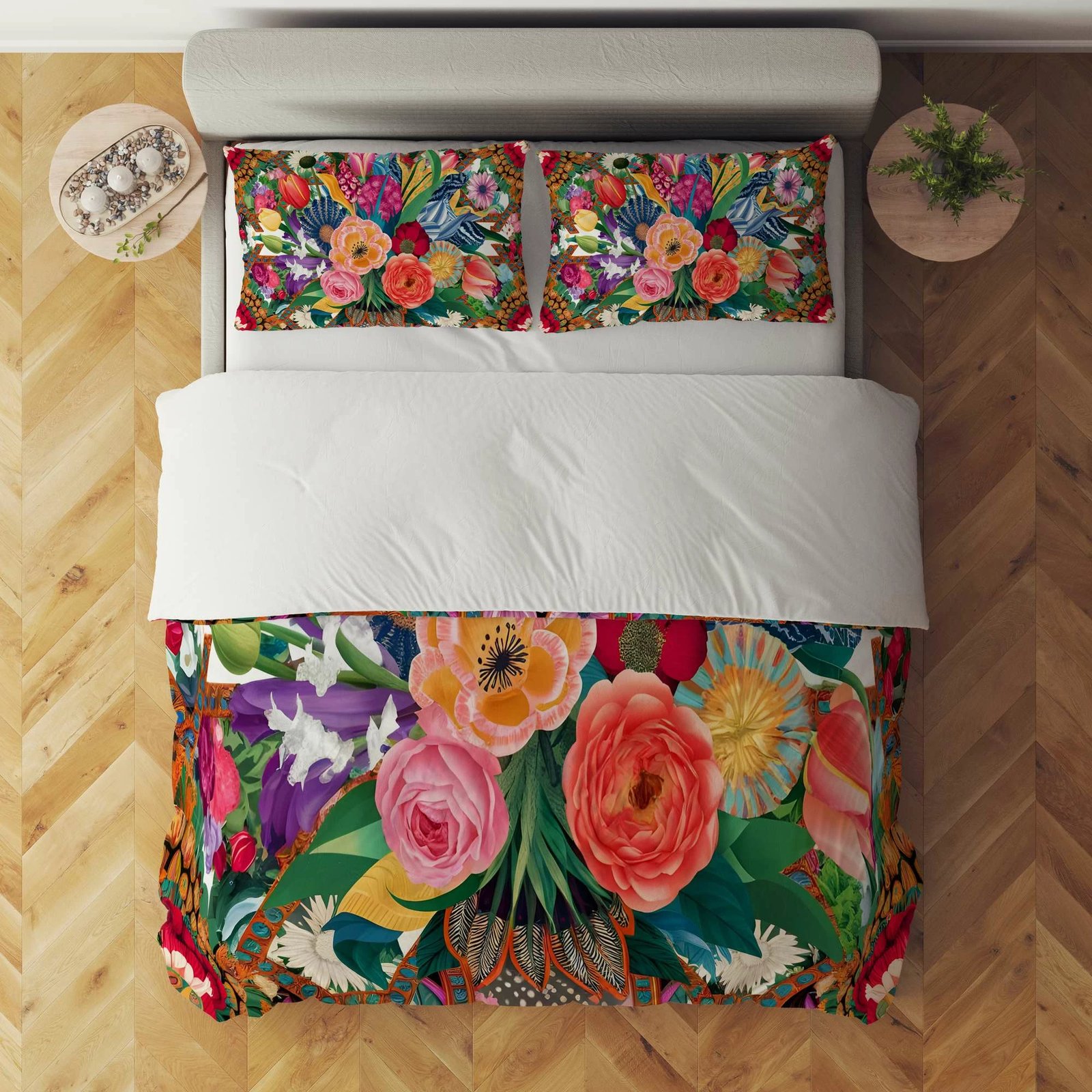 Set mbulesë për jorgan Super King, shumëngjyrëshe, L'essentiel, FLW_DVT25-15 (3 copë)