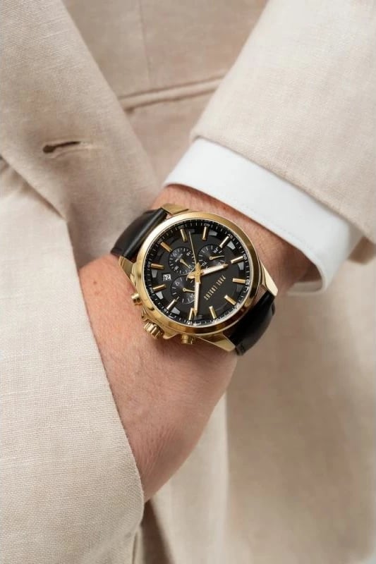 Orë dore për meshkuj Paul Lorens, e zezë