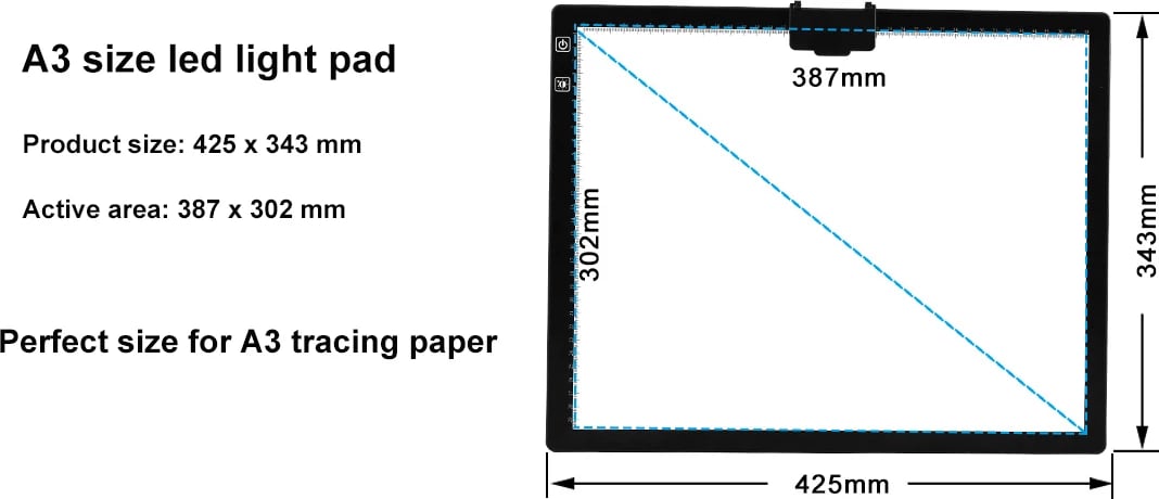 Tablet Vizatimi / Dritë Vizatimi / Projektor Vizat SONIT A3-D40