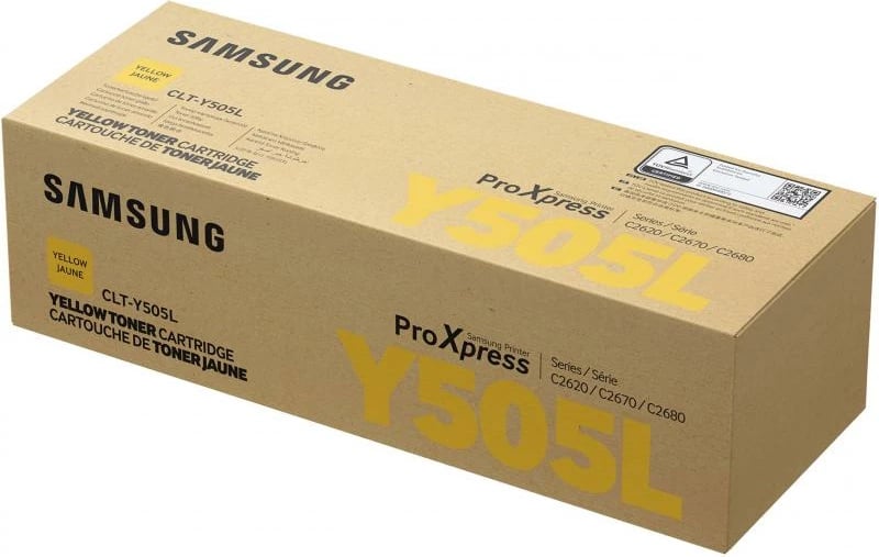 Toner, Samsung, CLT-Y505L (SU512A), rendiment i lartë 2,400–4,400 faqe, e verdhë