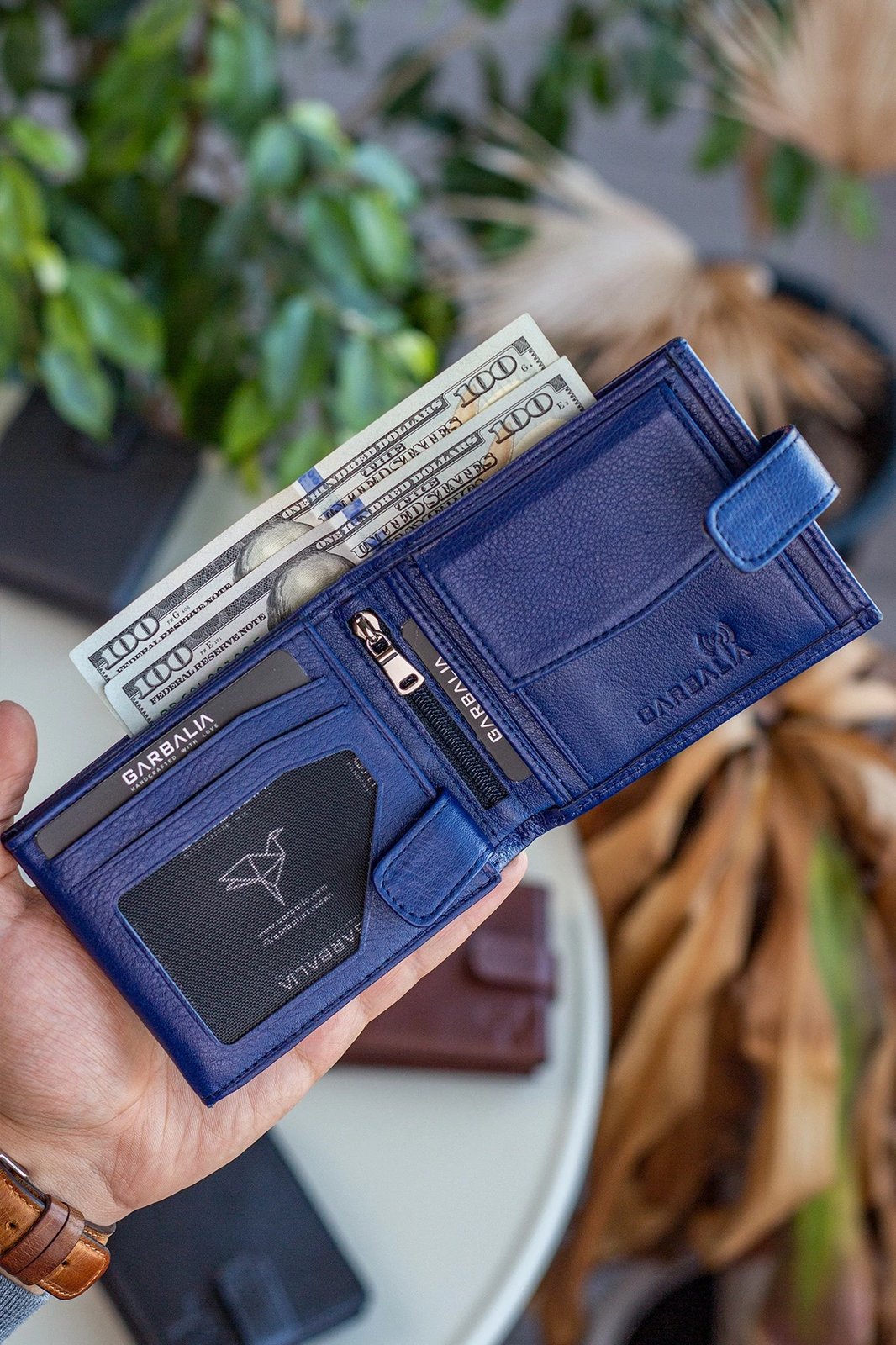 Portofol për burra, ngjyrë e kaltër e errët, Zoozie Bags, Chelsea