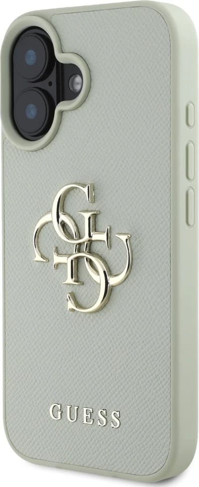 Mbështjellës Guess Grained Big 4G Logo Small Classic Logo për iPhone 16, Gjelbër Mbështjellës Guess Grained Big 4G Logo Small Classic Logo për iPhone 16, Gjelbër