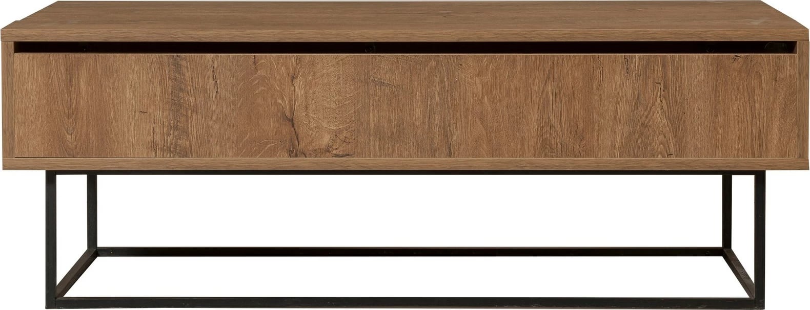 Set mobiljesh për dhomë dite, ngjyrë arre dhe e zezë, Skye Decor, Laxus Takım 18