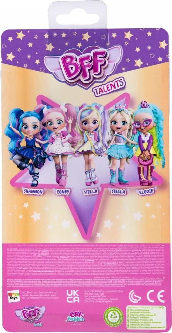 Kukull Cry Babies BFF Chef Coney, Tm Toys, 20 cm, Rozë