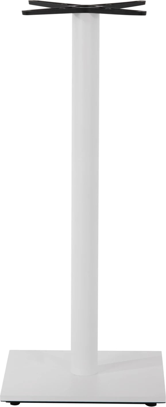 Bazë për tavolinë bari, metalike, ngjyrë e bardhë mat, FH439.02, 45x45x107H cm