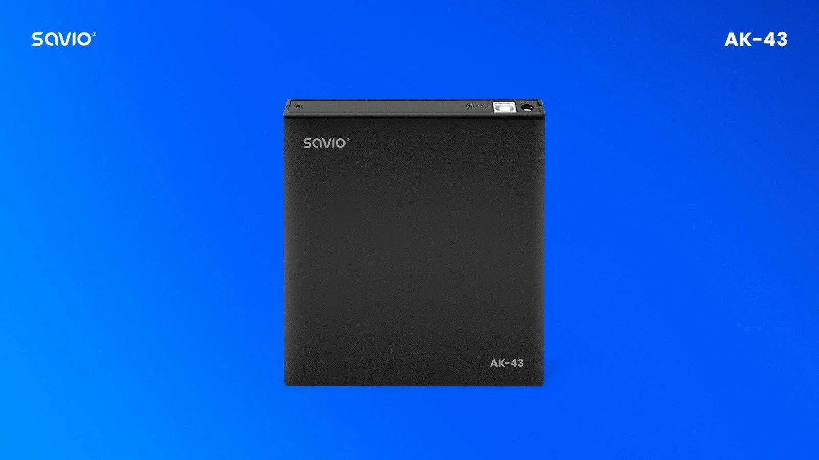 Nagjikuese e jashtme CD/DVD Savio AK-43, USB, Slim, e zezë