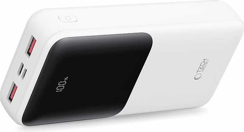 Powerbank Tech-Protect PB02 20000mAh 22.5W, Bardhë
