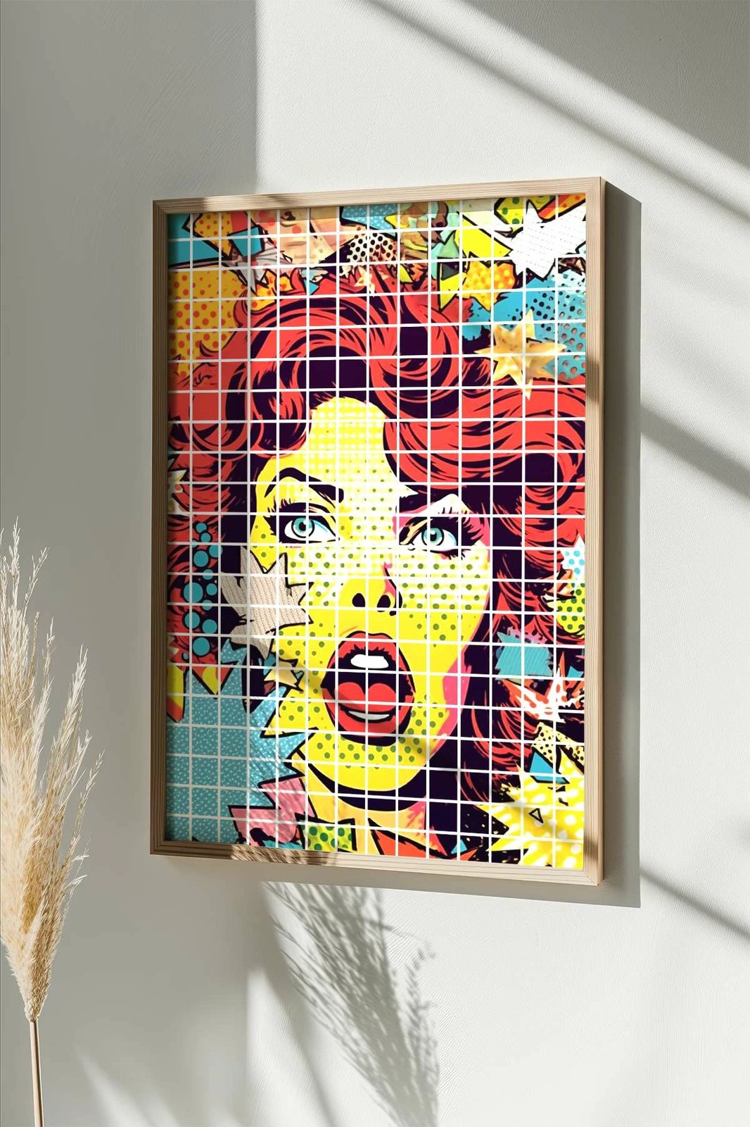 Pikturë dekorative me kornizë, Wallity, Popkare20, shumëngjyrëshe, 33x48cm