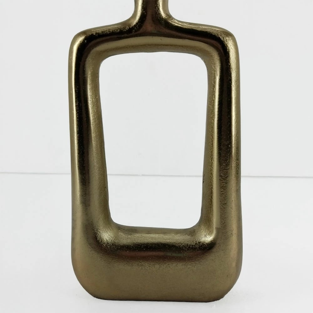 Vazo dekorative NAZAR, alumin, ngjyrë ari, 19x6x32cm