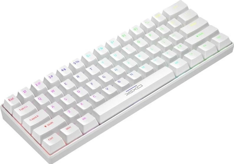 Tastierë mekanike Yaxo Nuxlak Outemu RS, RGB, 61 taste, e bardhë
