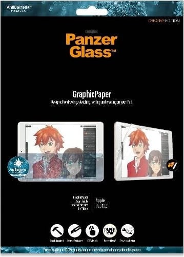 Folje mbrojtëse PanzerGlass GraphicPaper për iPad 10.2", antibakteriale, me filtër kundër reflektimit