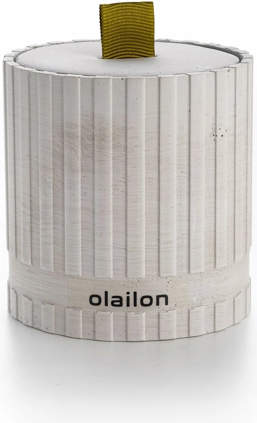 Qiri dekorativ Evila Originals, gri, jeshil, Sutun