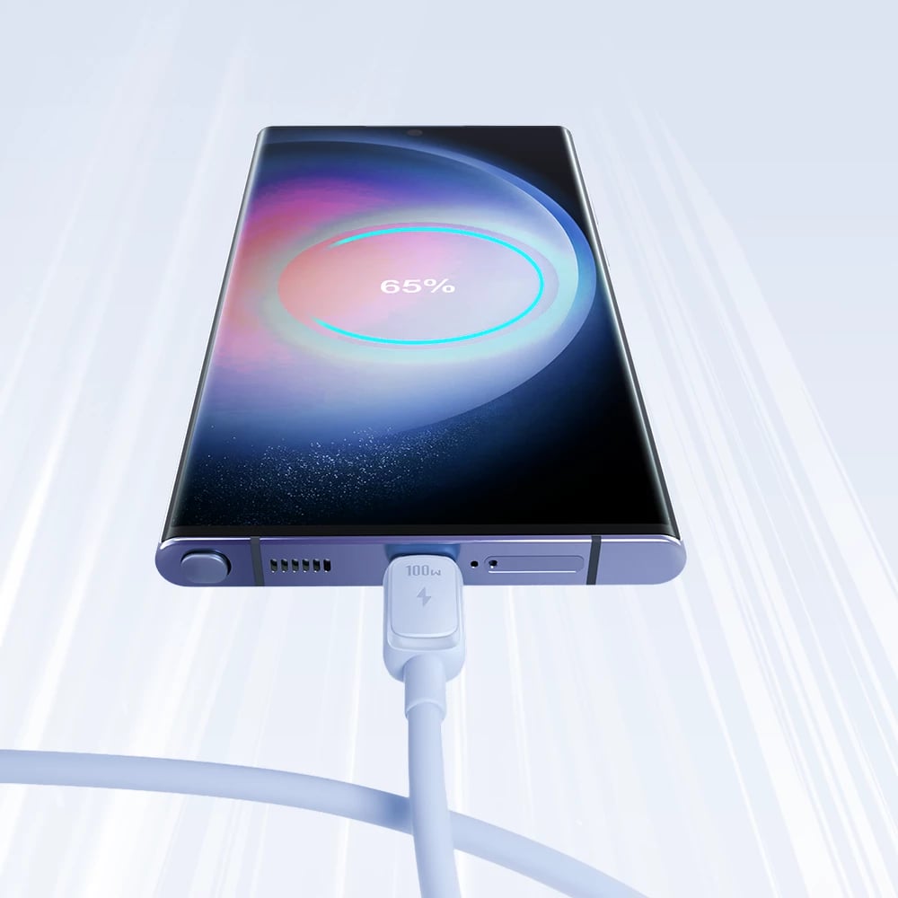 Kabllo USB-C në USB-C Joyroom Multi-Color Series A14, 1.2m, 100W, Kaltër