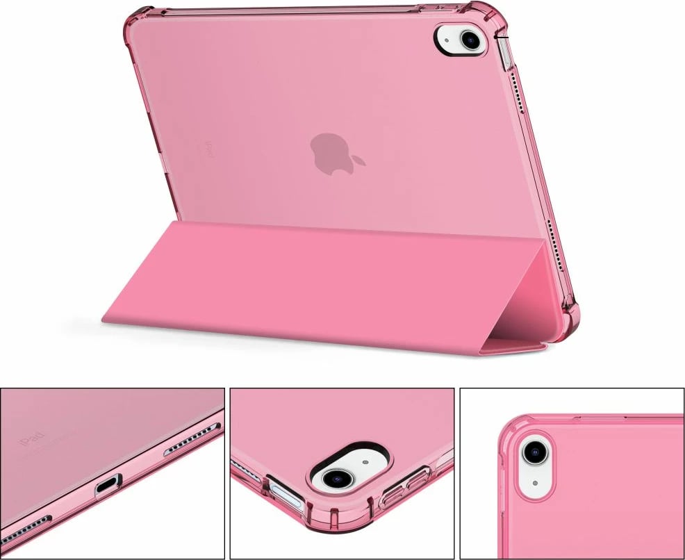 Mbështjellës Tech-Protect SC Pen Hybrid për iPad 10 (2022), Rozë Transparent