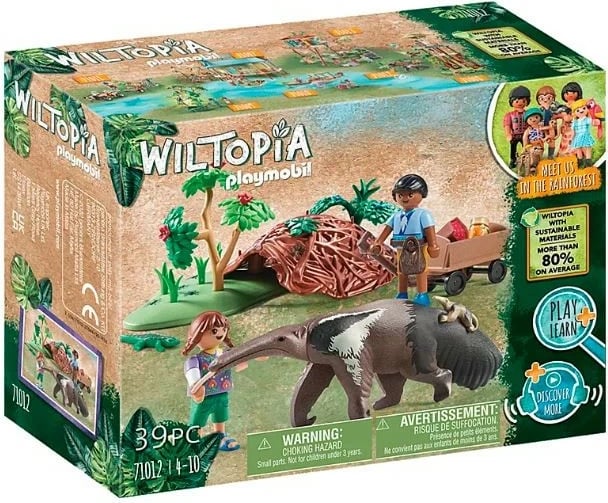 Set lodrash Playmobil Wiltopia 71012 Anteater Care, 39 pjesë