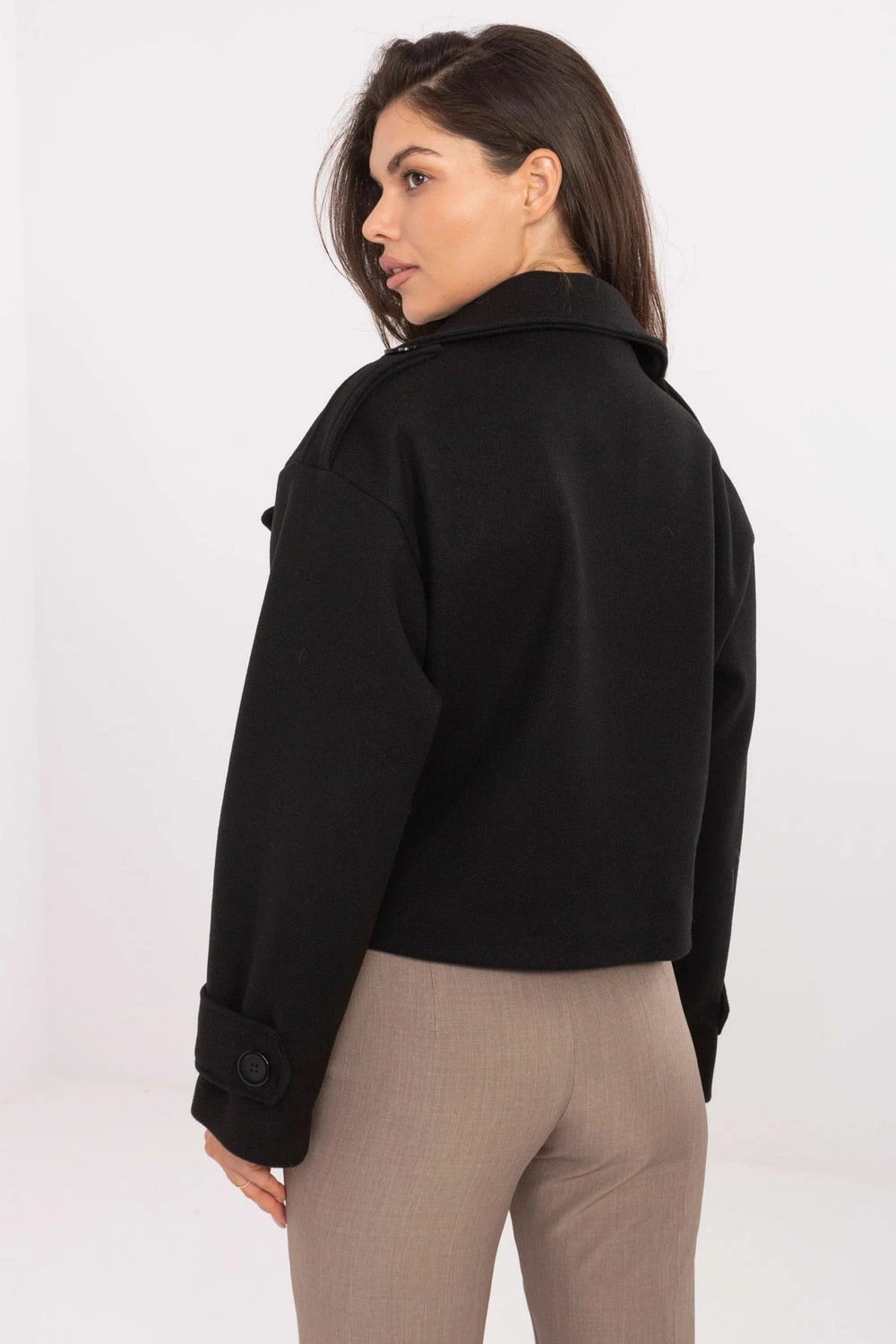 Pallto trench për femra Rue Paris 217556, e zezë