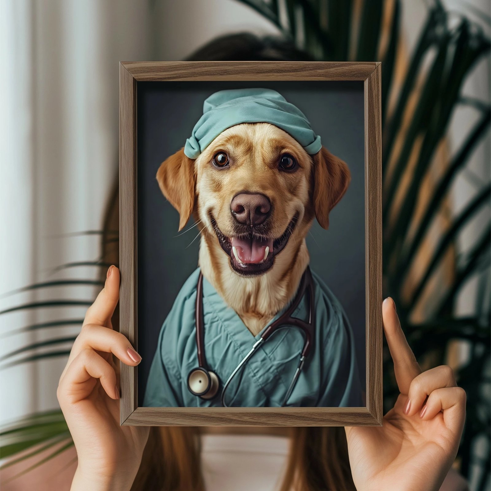 Pikturë dekorative me kornizë MDF, shumëngjyrëshe, GE038-L