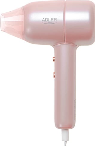Tharëse flokësh, Adler, AD 2279p, 1600–1800W, 2 shpejtësi, 2 temperatura, jonizim, kabllo 1.8m, rozë