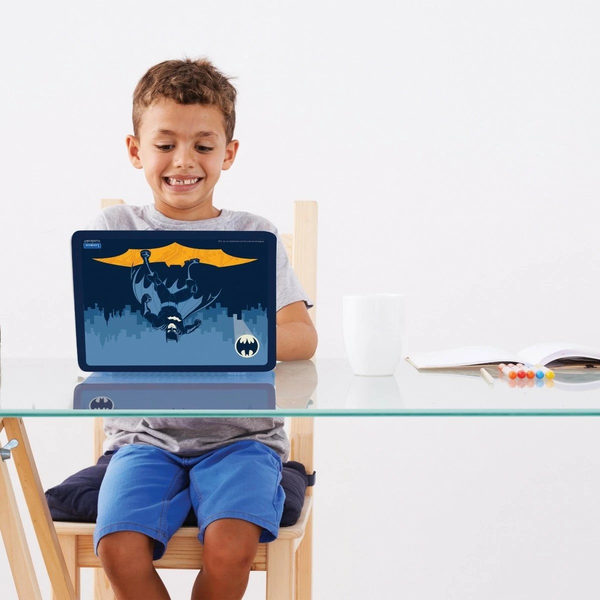 Laptop edukativ Lexibook Batman JC598BATI17, 124 aktivitete, dygjuhësh PL/ENG, me maus, Blu e errët