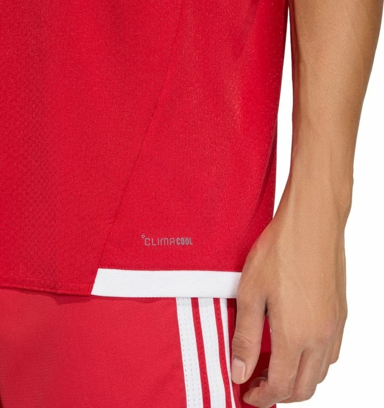 Fanellë futbolli adidas për meshkuj, kuqe-bardhë