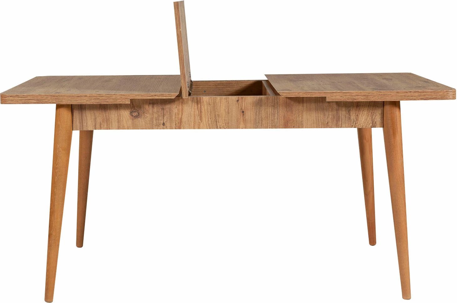 Tavolinë me karrige, zgjatshme, 4 copë, Hanah Home Vina 1053, ngjyrë anthracite dhe atlantic pine