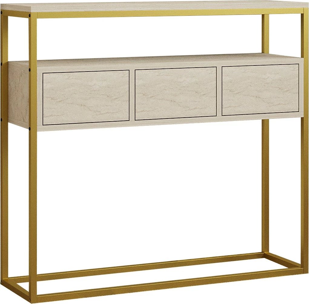 Konsolë Hanah Home, ngjyrë travertin, Guarda
