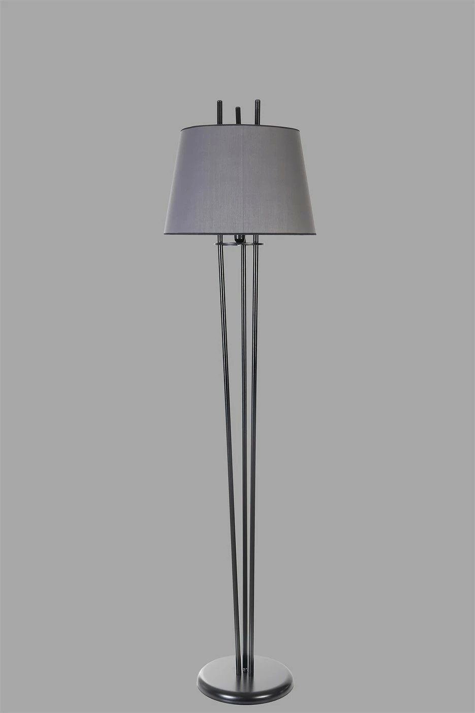 Llambë dyshemeje Opviq, ngjyrë gri e errët dhe e zezë, 165cm