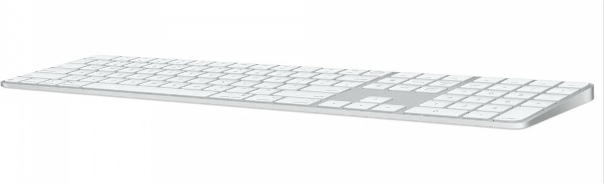 Tastierë Apple Magic Keyboard me Touch ID dhe tastierë numerike, Wireless, Anglisht (USA), Argjend/Bardhë