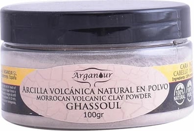 Pluhur argjile vullkanike për fytyrë dhe flokë Arganour Ghassoul unisex 100g