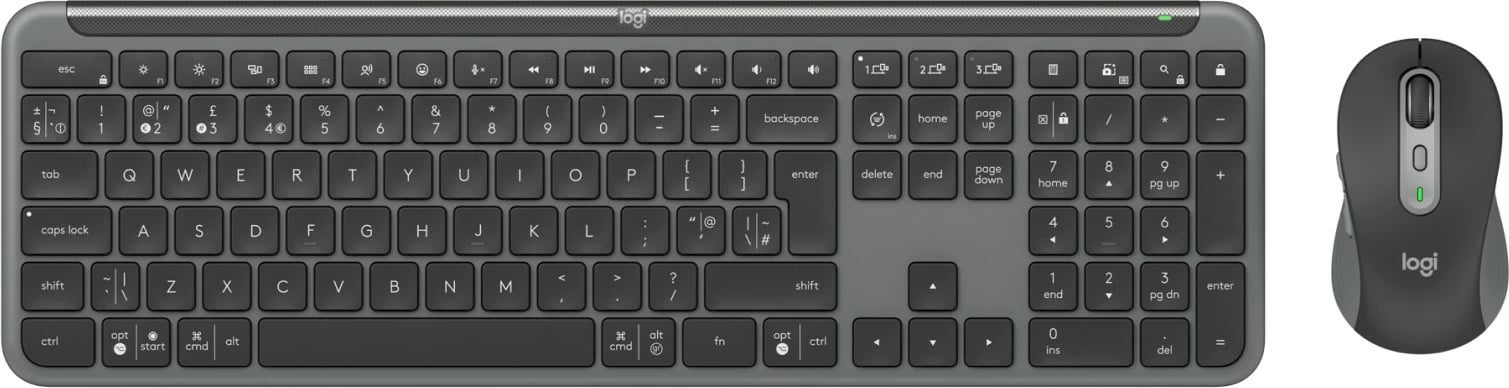 Tastierë me maus Logitech 920-012511, wireless, Bluetooth, QWERTY, graphite
