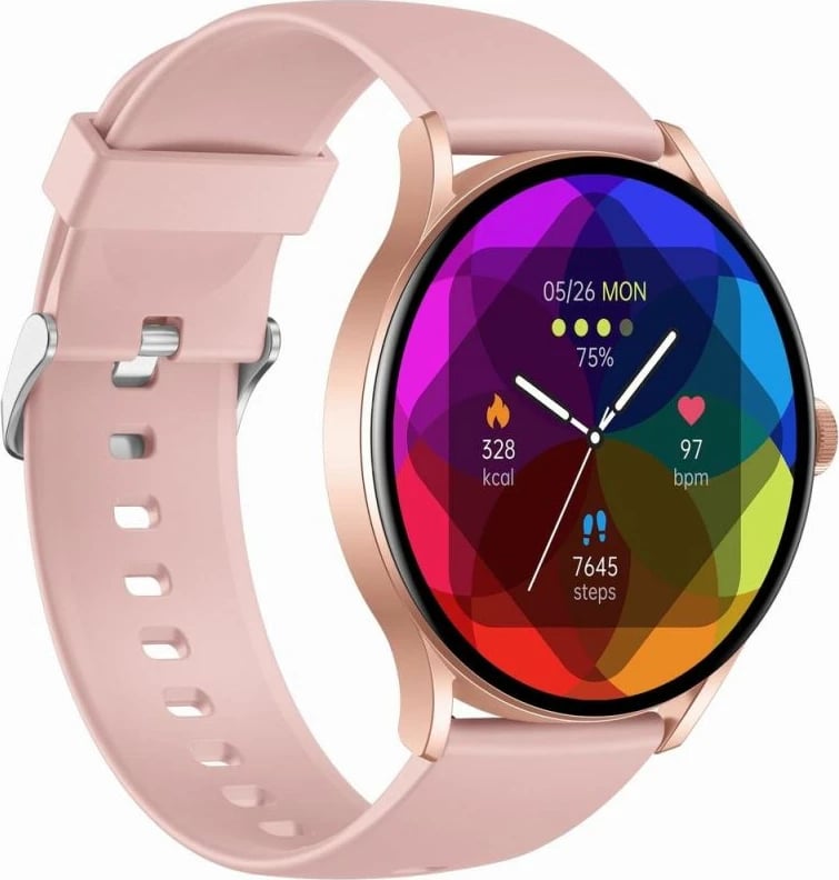 Smartwatch Gravity për femra, rozë