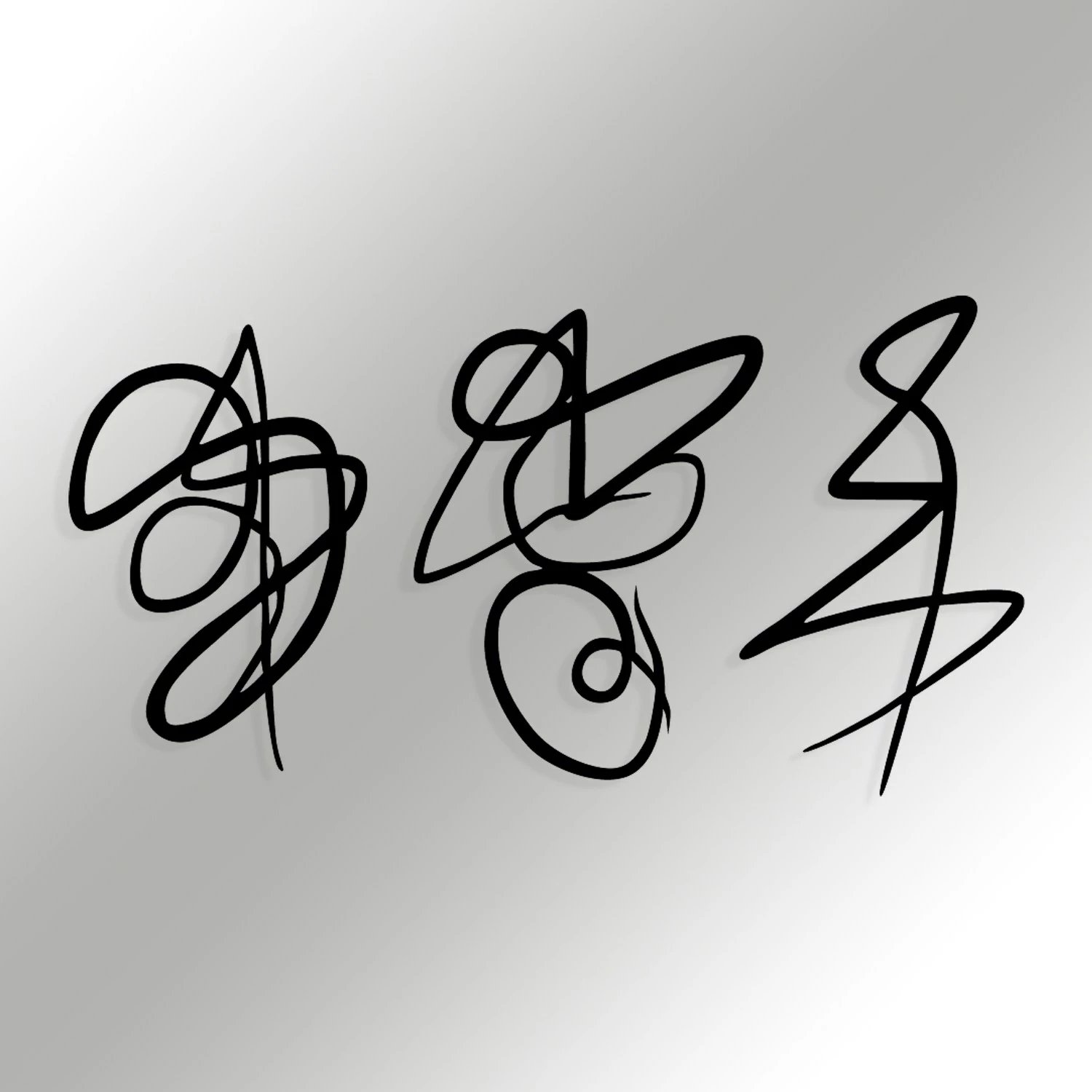 Aksesor dekorativ metalik për mur, Wallity, Tramonto, ngjyrë e zezë