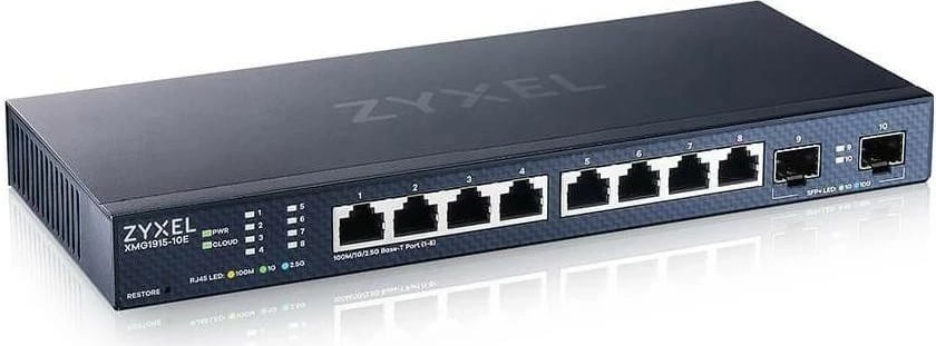 Switch Zyxel XMG1915-10E, 8 porta LAN 2.5 Gbit, menaxhues